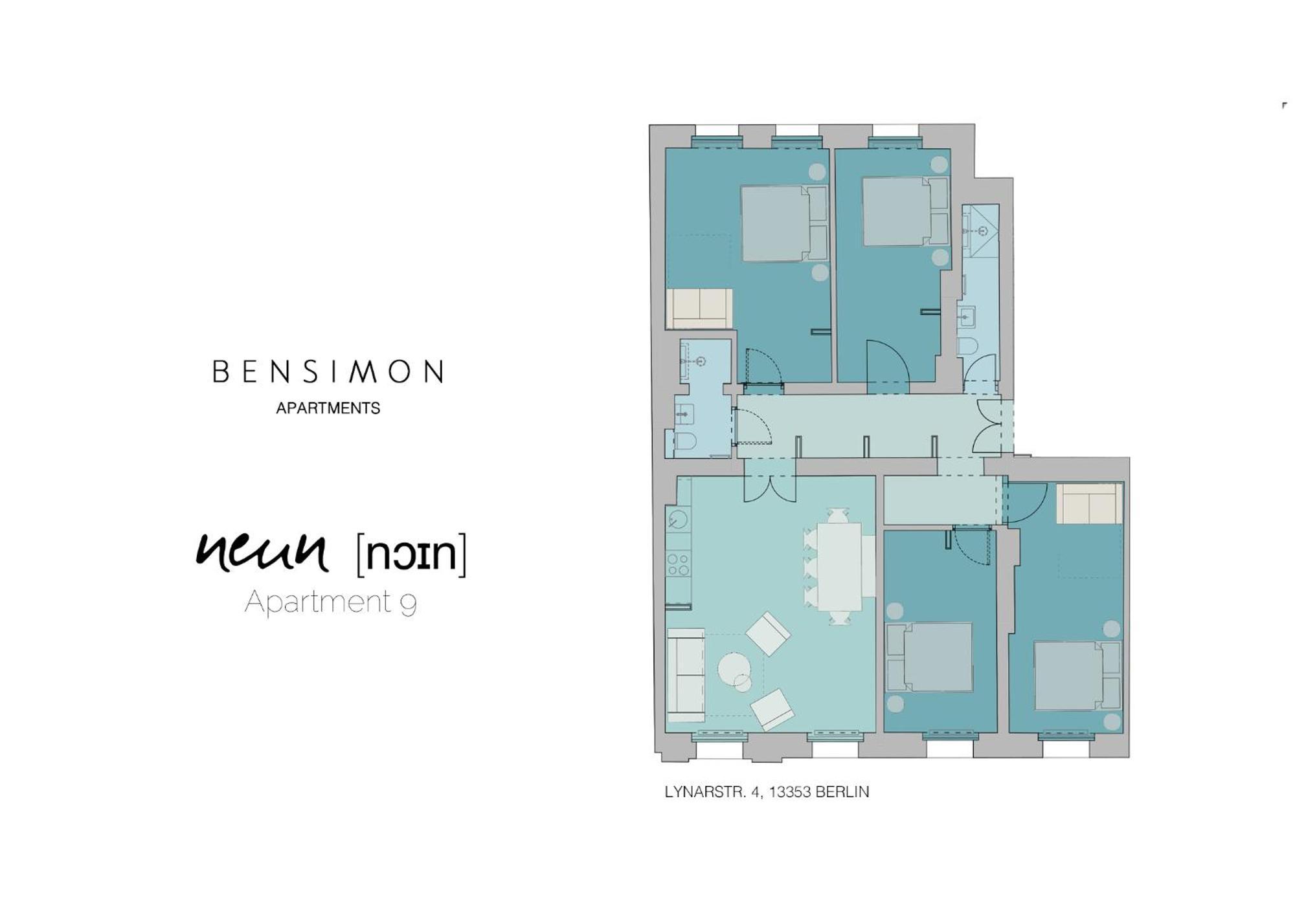 Bensimon Apartments Mitte/Wedding Berlin Bilik gambar