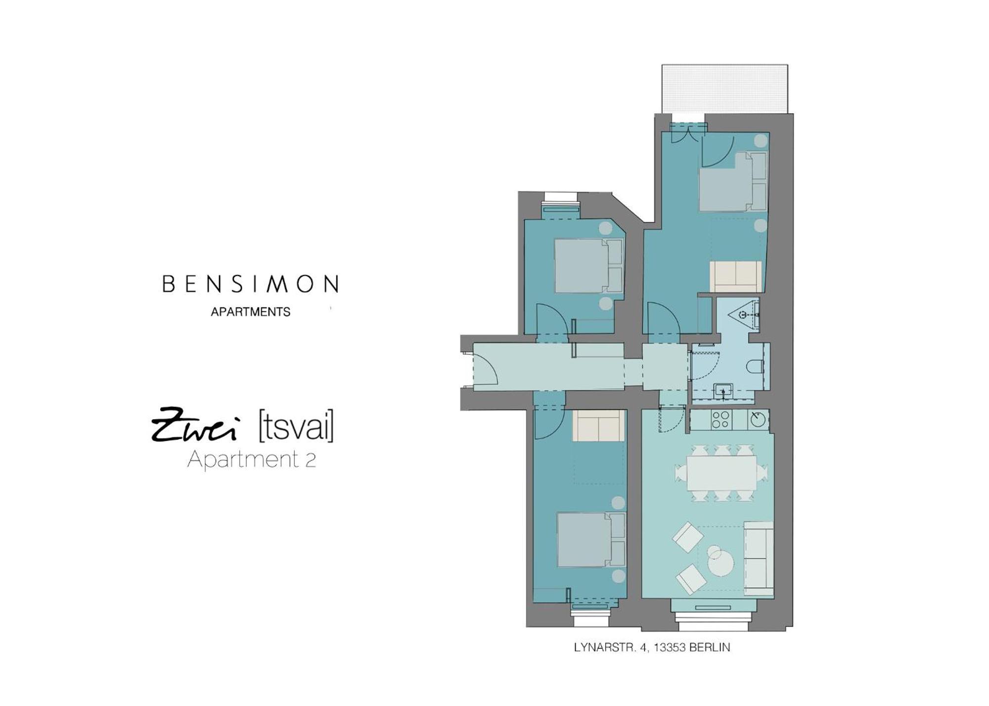 Bensimon Apartments Mitte/Wedding Berlin Bilik gambar